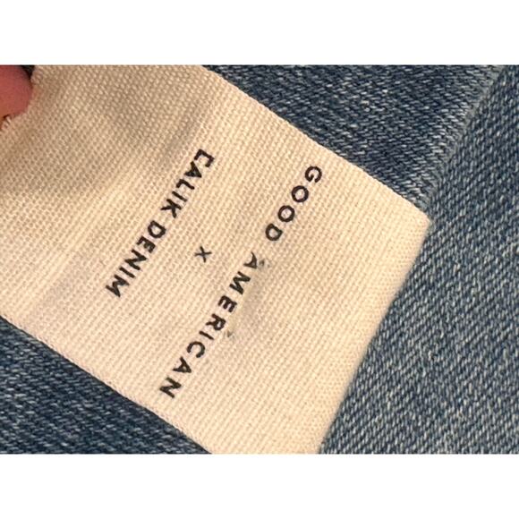 Good American Always Fits Good Legs Crop in Indigo384 size 28-32 - Picture 10 of 13